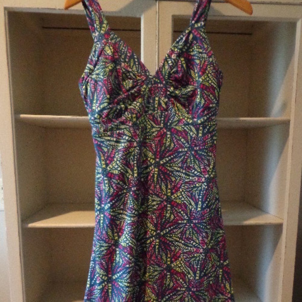 Patagonia Mocktail Sundress Sz S Blue Print